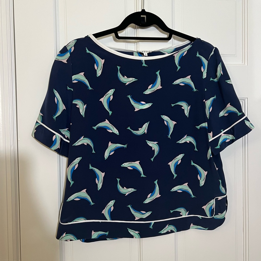 Claudie Pierlot Silk Shirt / NWT Sz 40